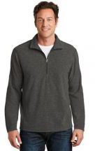 Port Authority® Heather Microfleece 1/2-Zip Pullover